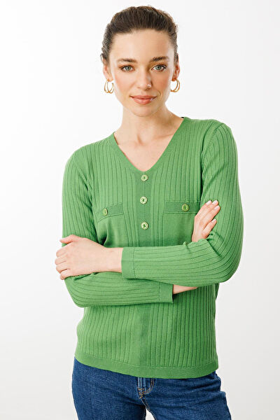 Desen Triko Kadın Bluz