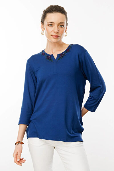 Desen Triko Kadın Bluz