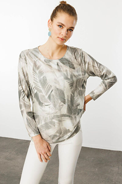 Desen Triko Kadın Bluz