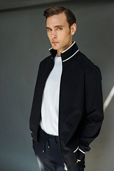 Desen Triko Erkek Mont, Kaban