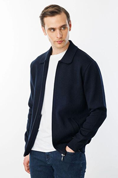 Desen Triko Erkek Ceket