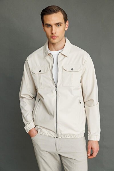 Desen Triko Erkek Mont, Kaban