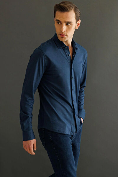 Desen Triko Erkek Gömlek