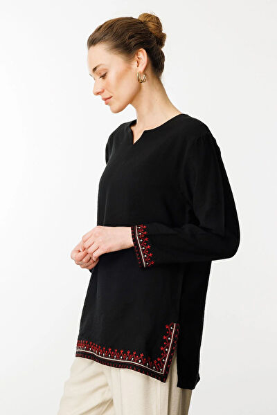 Desen Triko Kadın Bluz