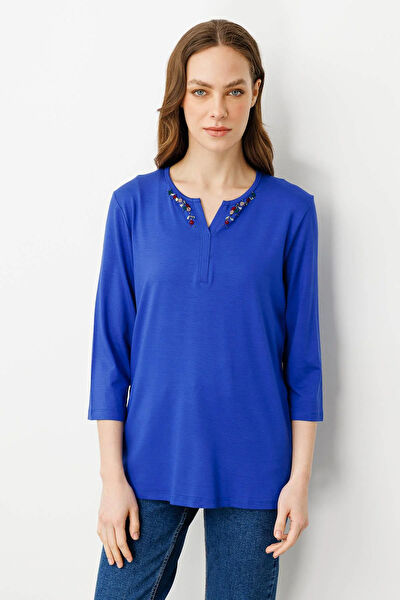 Desen Triko Kadın Bluz