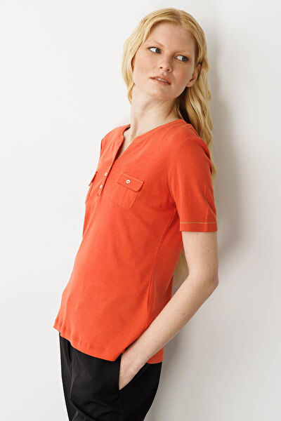 Desen Triko Kadın Tişört