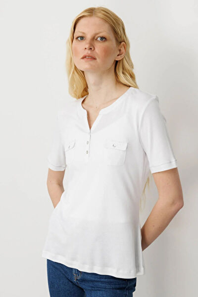 Desen Triko Kadın Tişört