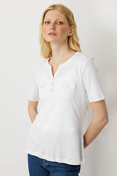 Desen Triko Kadın Tişört