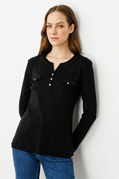 Desen Triko Kadın Bluz