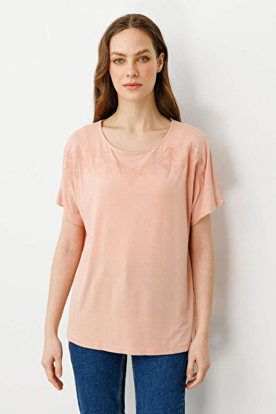 Desen Triko Kadın Tişört