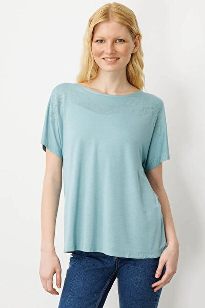 Desen Triko Kadın Tişört