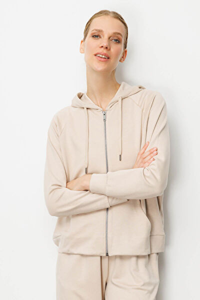 Desen Triko Kadın Sweatshirt