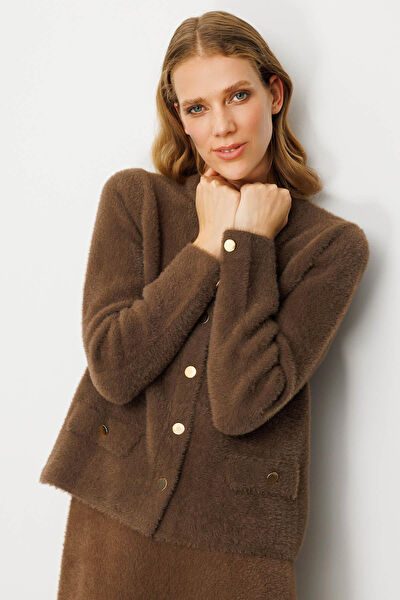 Desen Triko Kadın Ceket