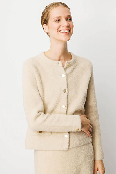 Desen Triko Kadın Ceket