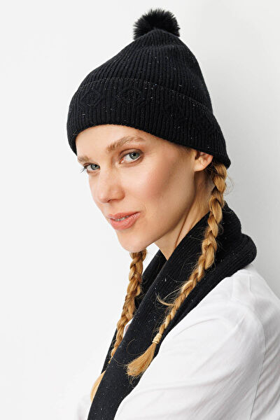 Desen Triko Şapka, Bere, Kulaklık