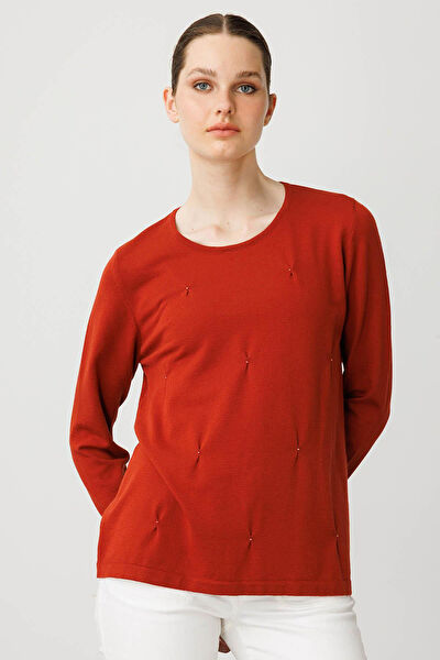 Desen Triko Kadın Bluz