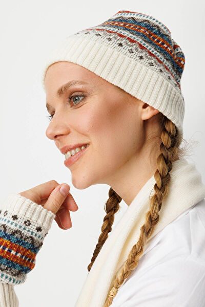 Desen Triko Şapka, Bere, Kulaklık