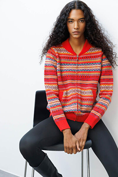 Desen Triko Günlük Hırka