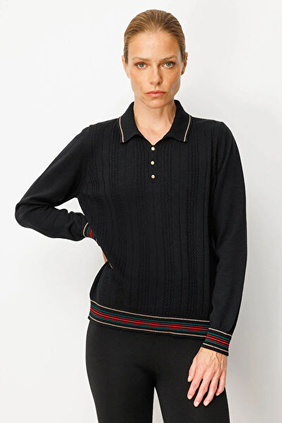 Desen Triko Kadın Bluz