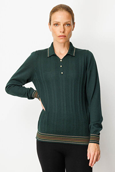 Desen Triko Kadın Bluz