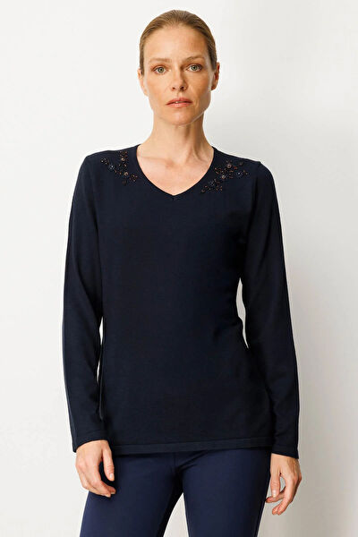 Desen Triko Kadın Bluz