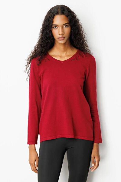 Desen Triko Kadın Bluz