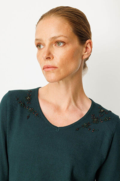 Desen Triko Kadın Bluz