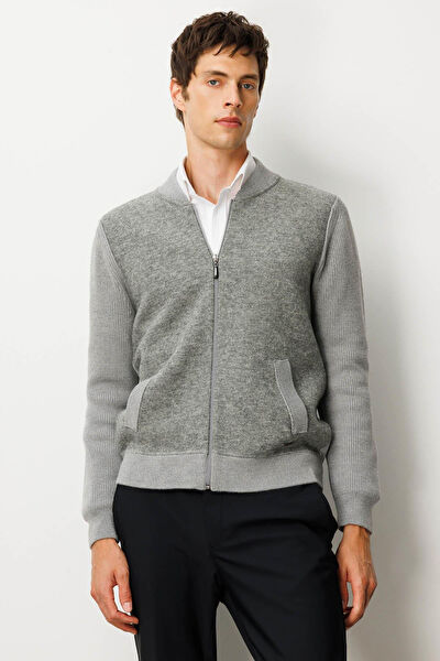 Desen Triko Erkek Mont, Kaban