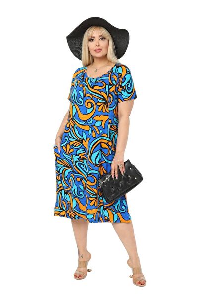 MELSAY Büyük Beden Günlük Elbise