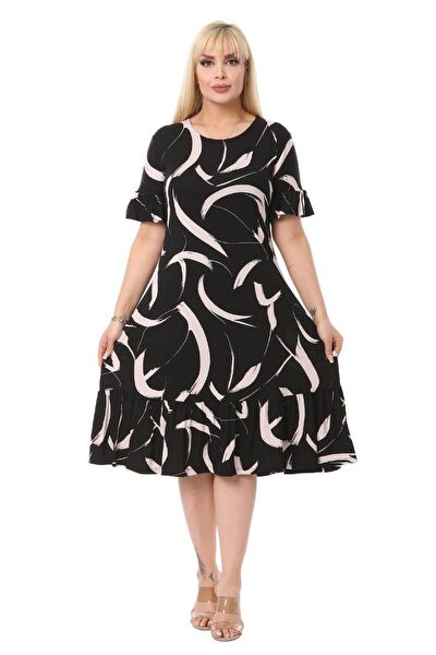 MELSAY Büyük Beden Günlük Elbise