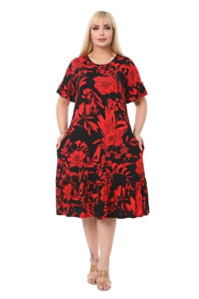 MELSAY Büyük Beden Günlük Elbise