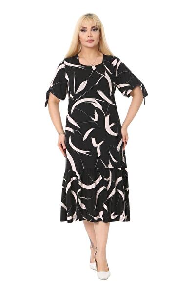 MELSAY Büyük Beden Günlük Elbise