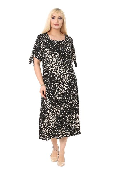 MELSAY Büyük Beden Günlük Elbise