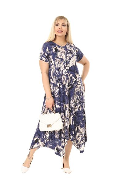 MELSAY Büyük Beden Günlük Elbise