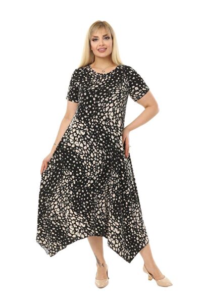 MELSAY Büyük Beden Günlük Elbise