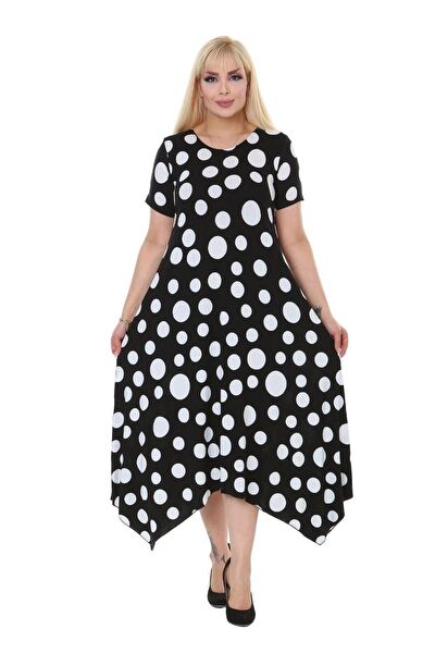 MELSAY Büyük Beden Günlük Elbise