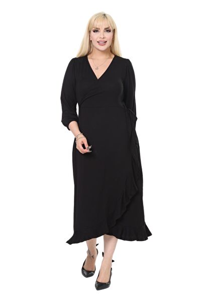 MELSAY Büyük Beden Günlük Elbise