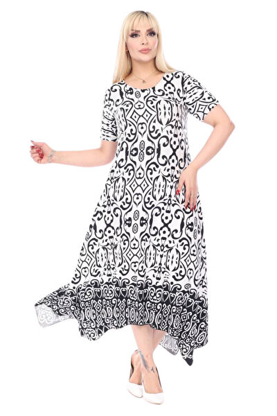 MELSAY Büyük Beden Günlük Elbise