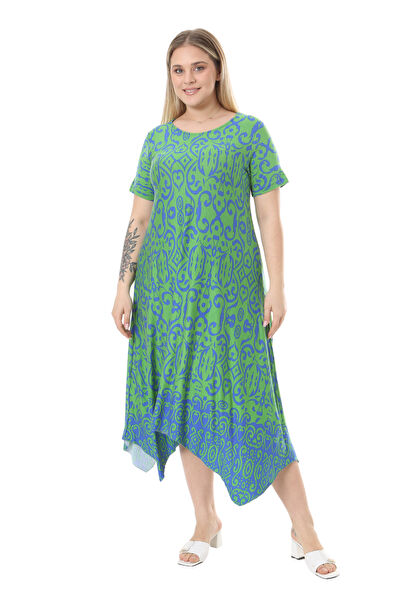 MELSAY Büyük Beden Günlük Elbise