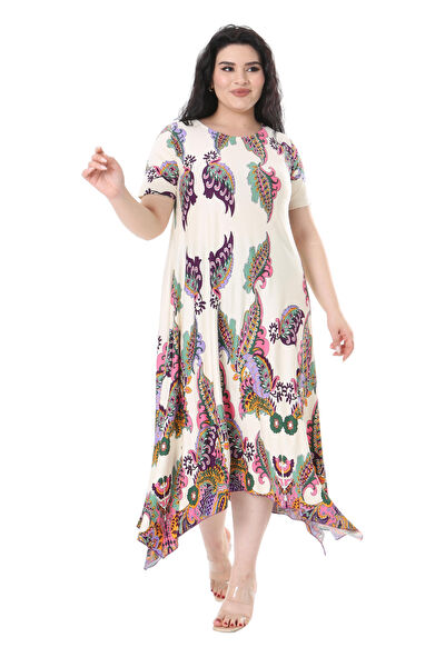 MELSAY Büyük Beden Günlük Elbise