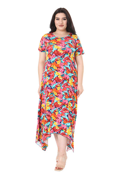 MELSAY Büyük Beden Günlük Elbise
