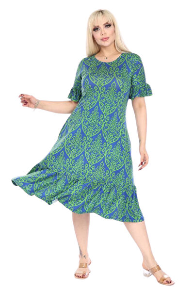 MELSAY Büyük Beden Günlük Elbise