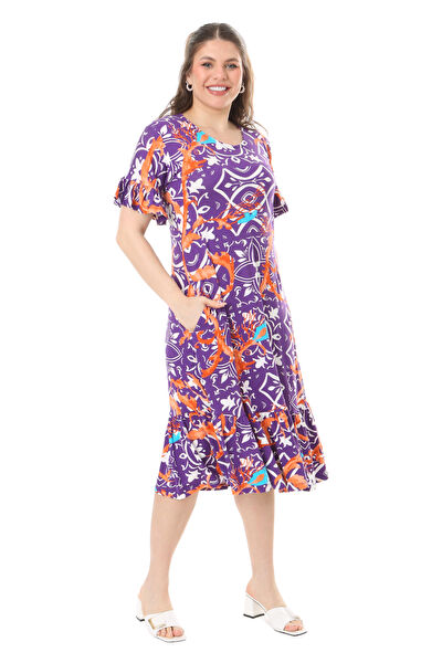 MELSAY Büyük Beden Günlük Elbise