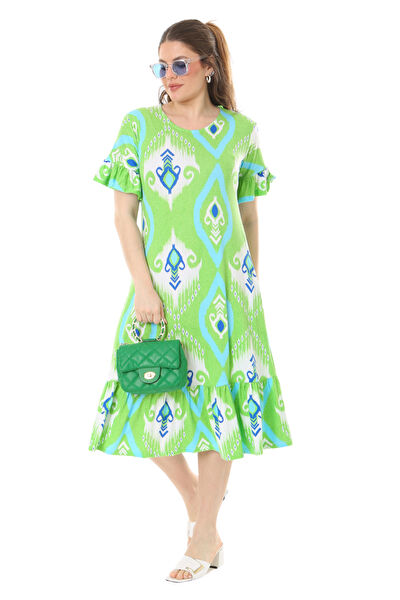 MELSAY Büyük Beden Günlük Elbise