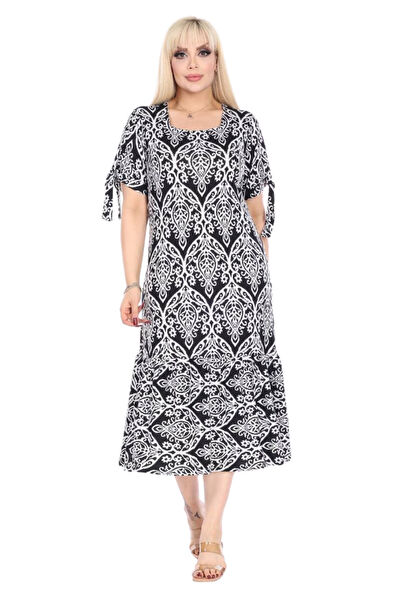 MELSAY Büyük Beden Günlük Elbise