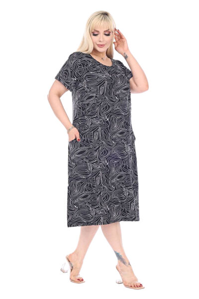 MELSAY Büyük Beden Günlük Elbise