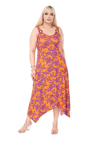 MELSAY Büyük Beden Günlük Elbise