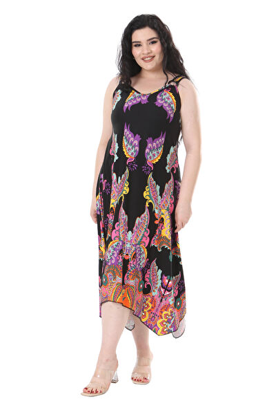 MELSAY Büyük Beden Günlük Elbise