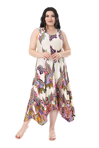 MELSAY Büyük Beden Günlük Elbise