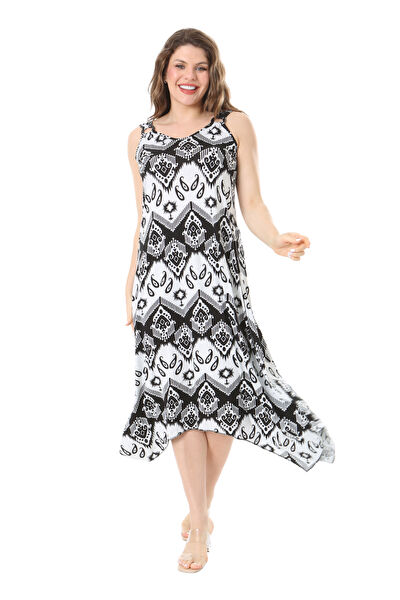 MELSAY Büyük Beden Günlük Elbise